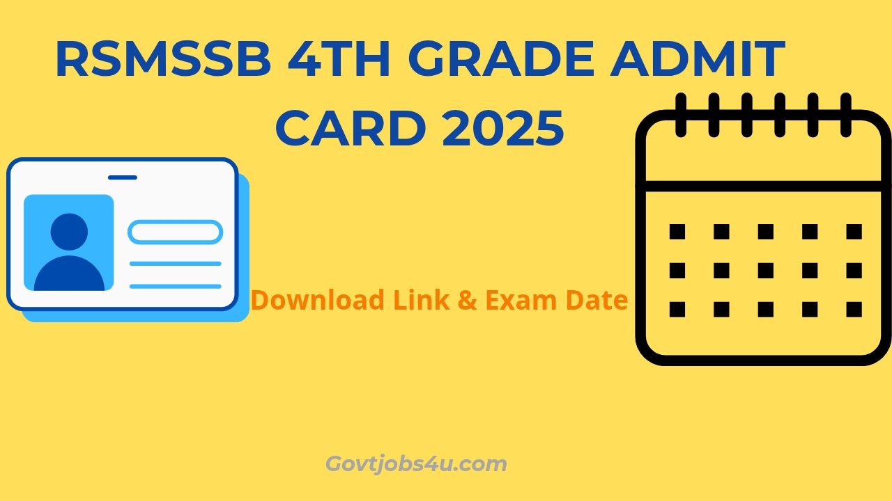 RSSB 4TH GRADE ADMIT CARD 2025