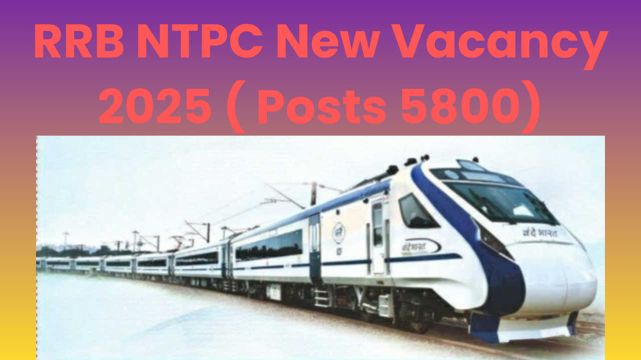 RRB NTPC NEW VACANCY 2025 (posts 5800)