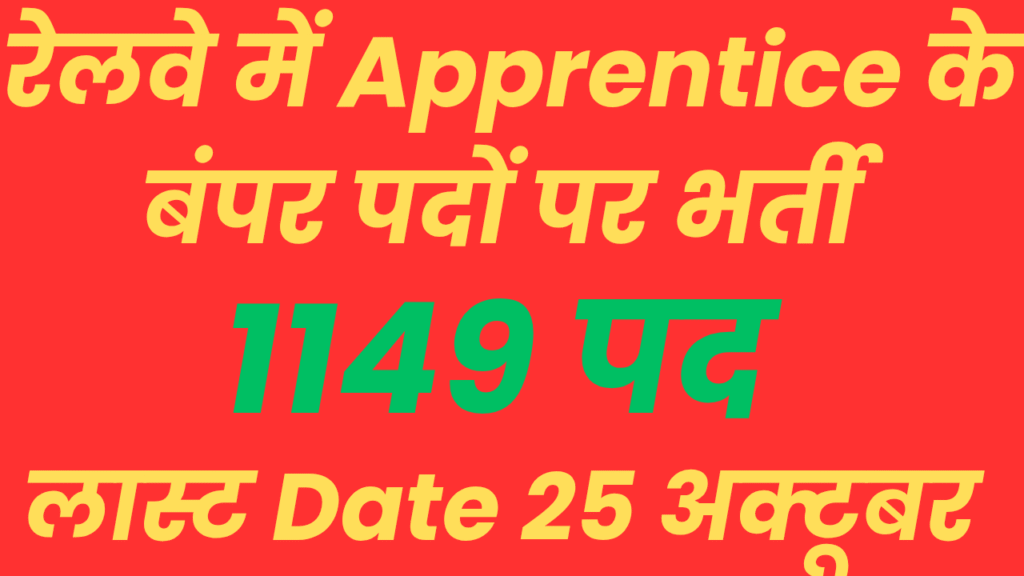 East Central Railway Apprentice 2025-26 Apply Now!