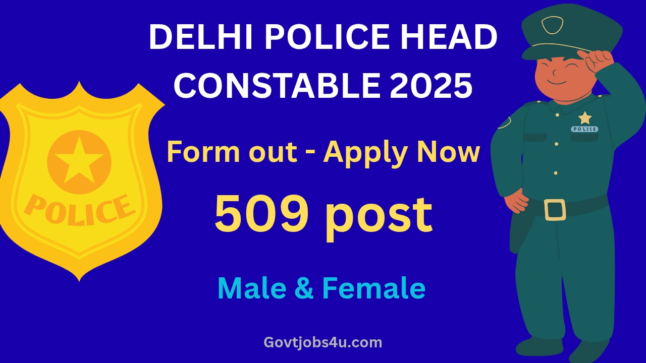 Delhi Police Head Constable(Ministerial) Recruitment 2025