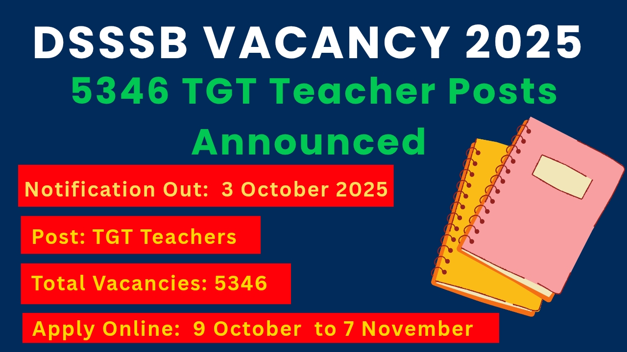 DSSSB VACANCY 2025