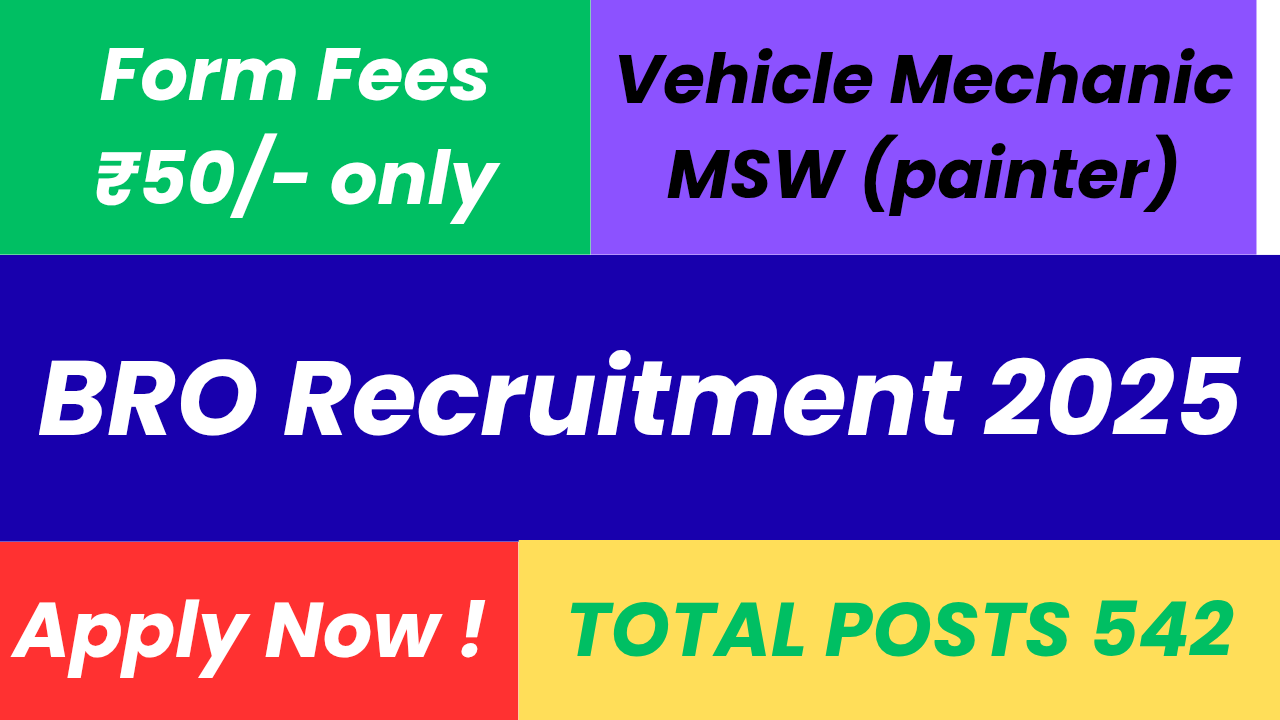 BRO RECRUITMENT 2025
