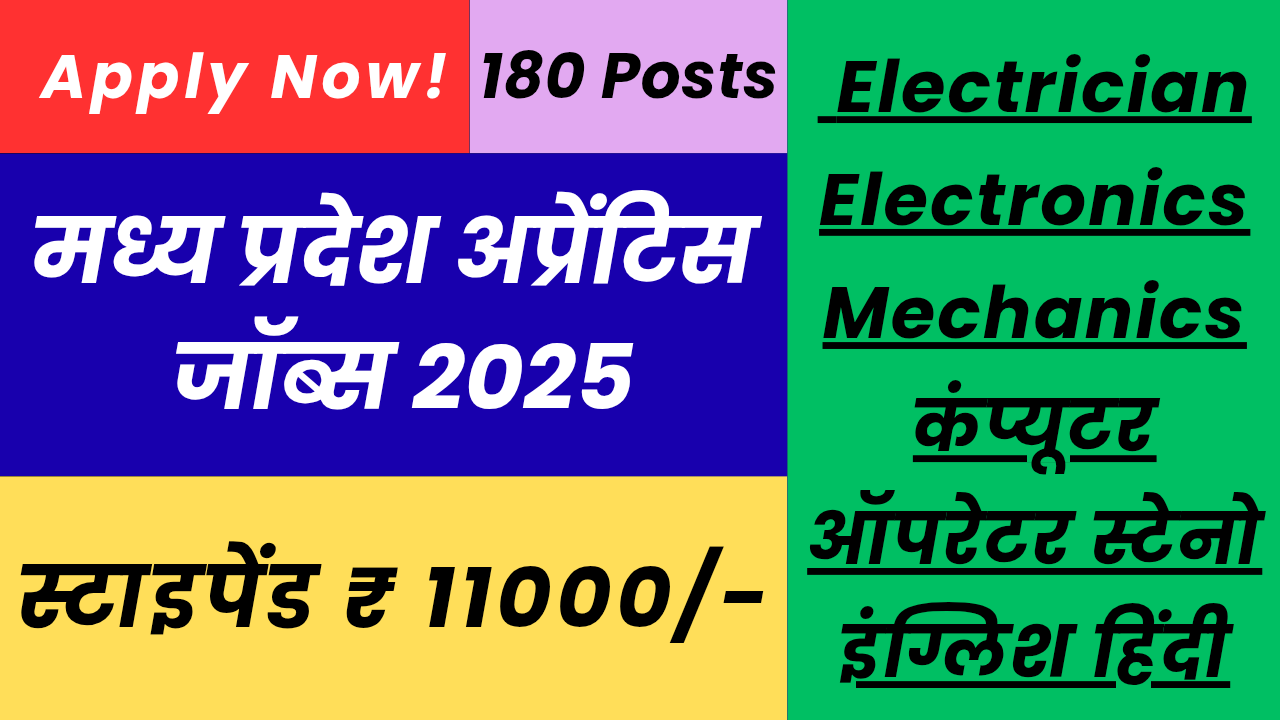 मध्य प्रदेश अप्रेंटिस जॉब्स 2025